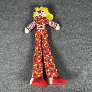 Plush Clown Ringling Bros Barnum and Bailey Circus Polka Dot Bright Cheery w/Tag